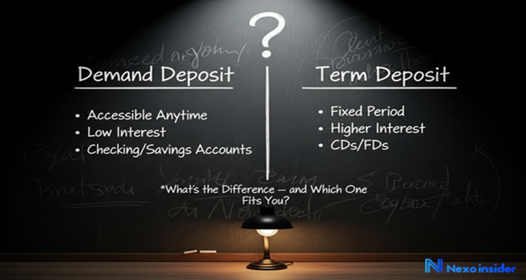 Demand Deposit vs Term Deposit: What’s the Difference, and Which One Fits You?